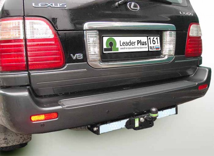 Фаркоп на Lexus LX 470 (1998-2007) с нерж.пластиной Лидер-Плюс L104-F(N)