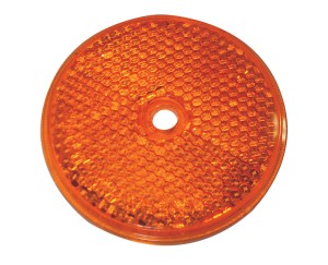 Отражатель оранжевый (круглый) с центральным отверстием