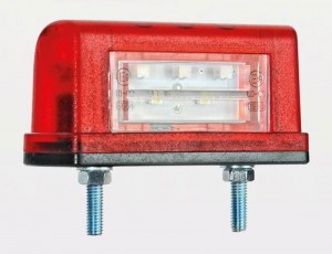 Фонарь подсветки номера (светодиодный) красный EC 10 LED