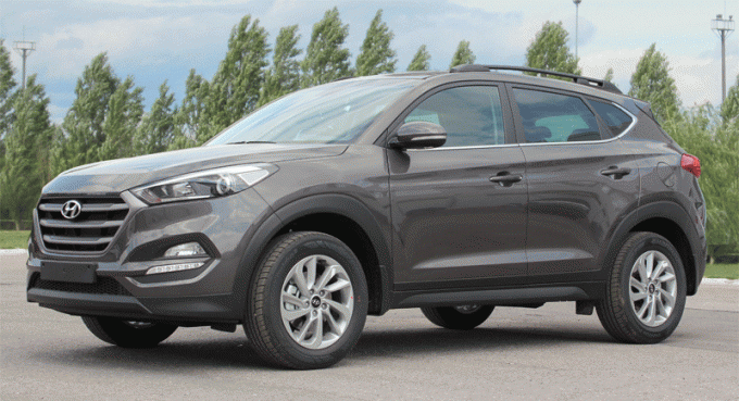 Рейлинги для Hyundai Tucson (2015- ) черные