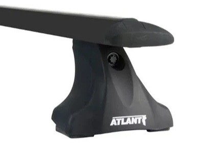 Багажник Атлант на крыловидных черных дугах для Lada Kalina универсал (2007 — 2013)