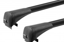 LUX BRIDGE - багажник на низкие рейлинги с черными дугами