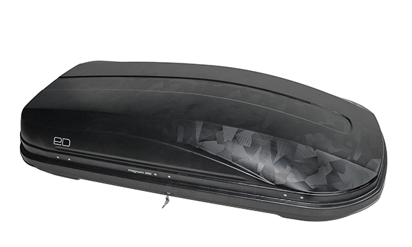 Автомобильный Бокс на крышу Евродеталь "Магнум 390" (390 литров, черный, тиснение "камуфляж")