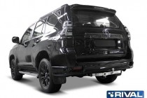 Фаркоп на Toyota Land Cruiser Prado 150 Black Onyx (2020-) с нерж.накладкой RIVAL F.5704.005