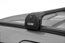 LUX SCOUT - багажник с черными дугами на низкие рейлинги универсальный