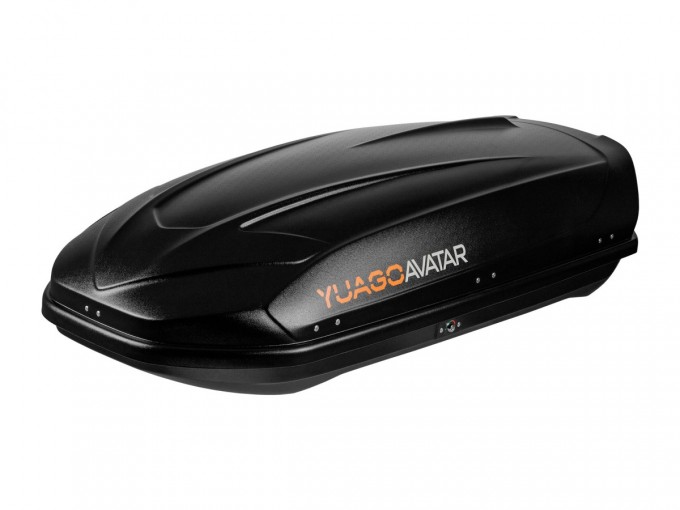 Автобокс Avatar YUAGO (485 л.) (Euro Lock) Черный (двухстороннее открывание)